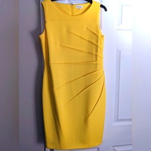 Yellow Calvin Klein dress